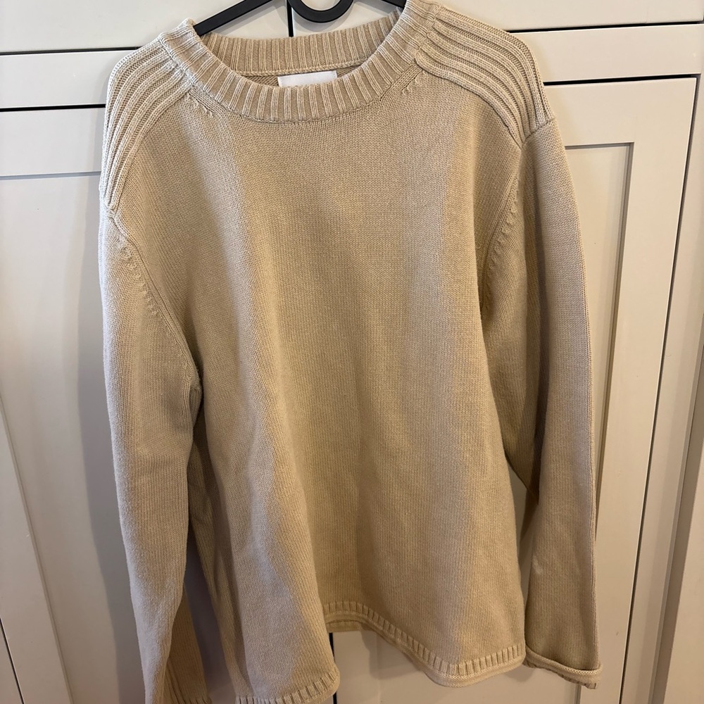 Sonoma Women's Beige Crew Neck Sweater